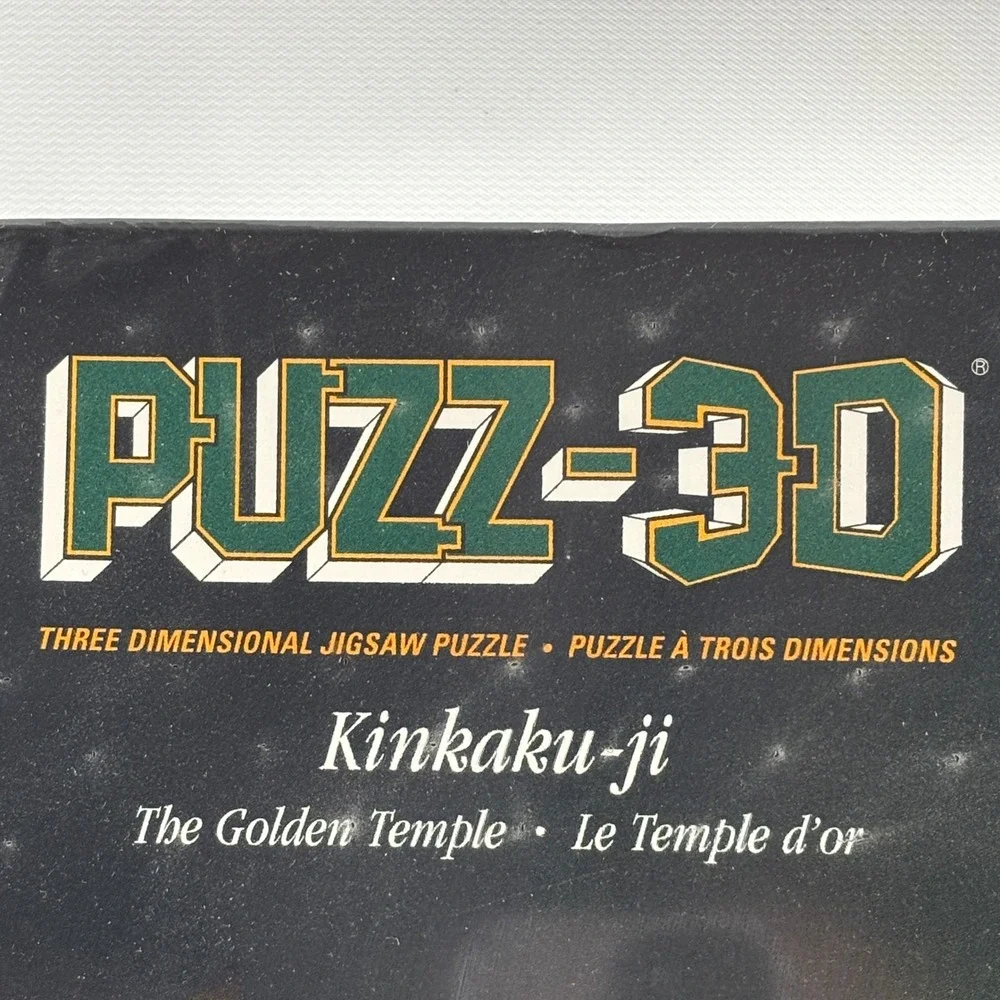 Puzz-3D Kinkaku-ji The Golden Temple 357 Piece 3D Jigsaw Puzzle 1995 Wrebbit